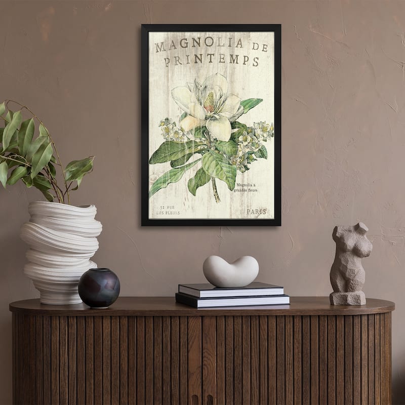 Magnolia de Printemps Premium Framed Poster by Sue Schlabach