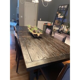 Alpine Newberry Grey Wood Extension Dining Table Overstock 13190281