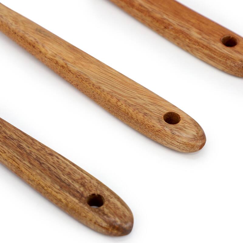 MegaChef 7 Piece Acacia Wood Kitchen Cooking Utensil Set