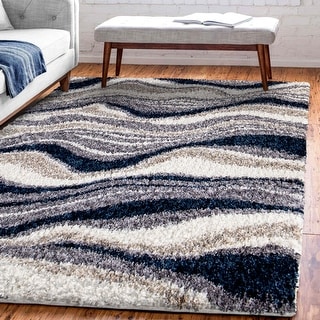 Orian Rugs Cotton Tail Agate Blue Abstract Stain Resistant Area Rug ...