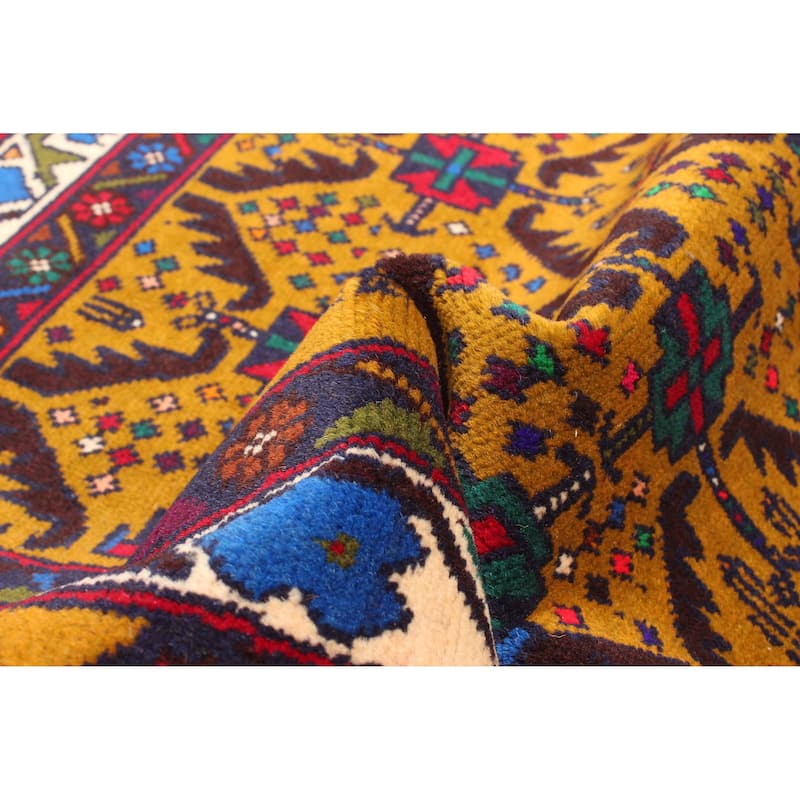 ECARPETGALLERY Hand-knotted Teimani Olive Wool Rug - 2'8 x 4'2