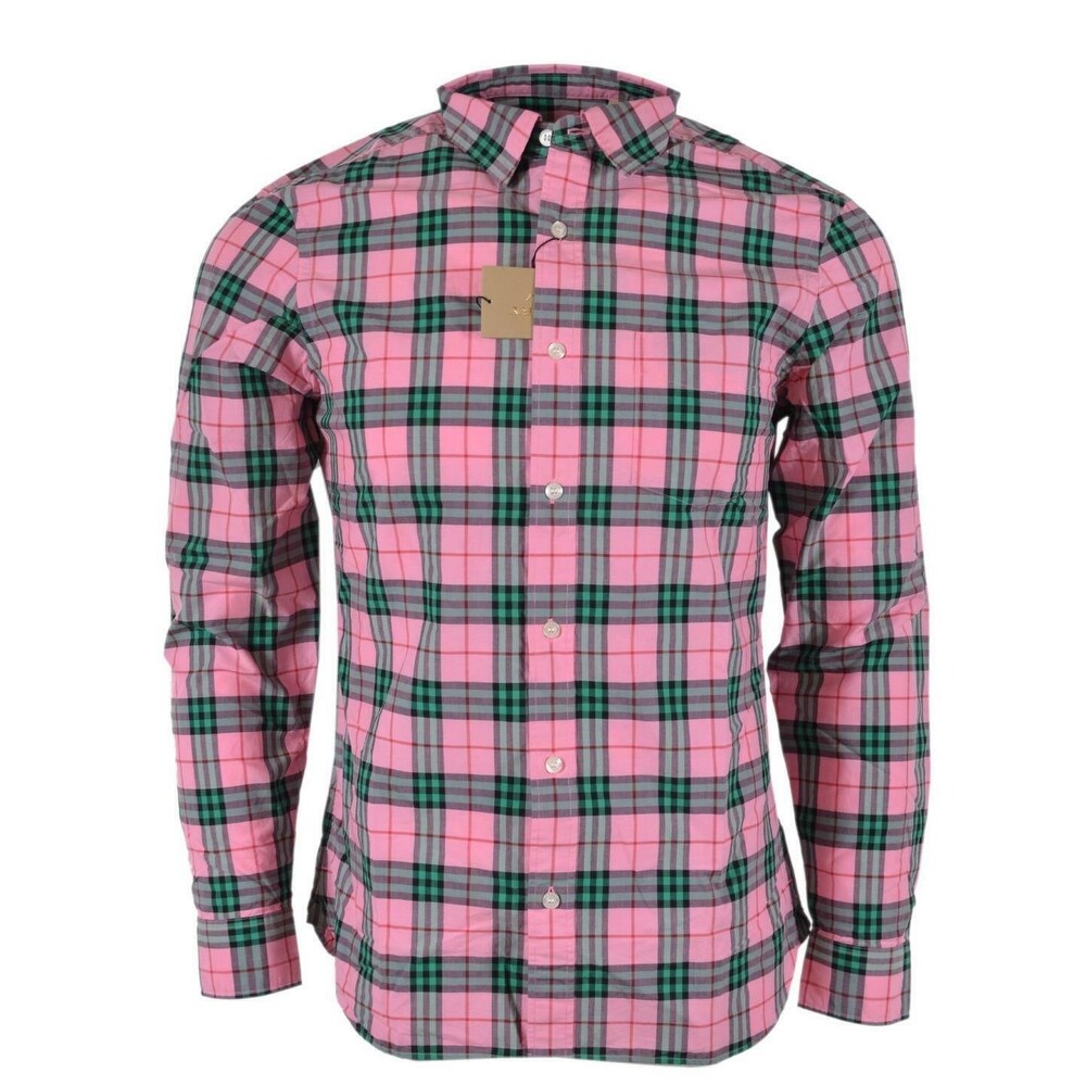 burberry pink shirt men