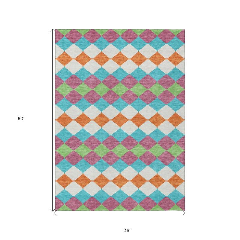 HomeRoots Geometric Transitional Rectangle Outdoor Rug