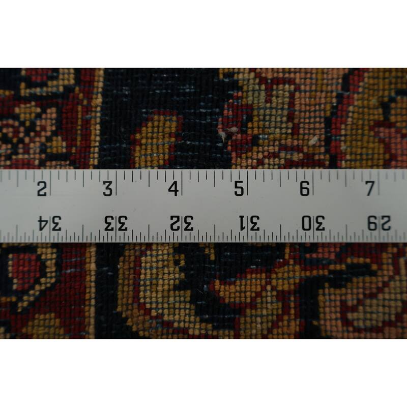 Hand Knotted Oriental 100% Wool Carpet Traditional Floral Red Mahal Area Rug - 13' 10'' X 10' 4''