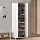 preview thumbnail 3 of 12, 23.6" W 70.9"High Shoe Cabinet, 8 Floors, Three Adjustable Boards