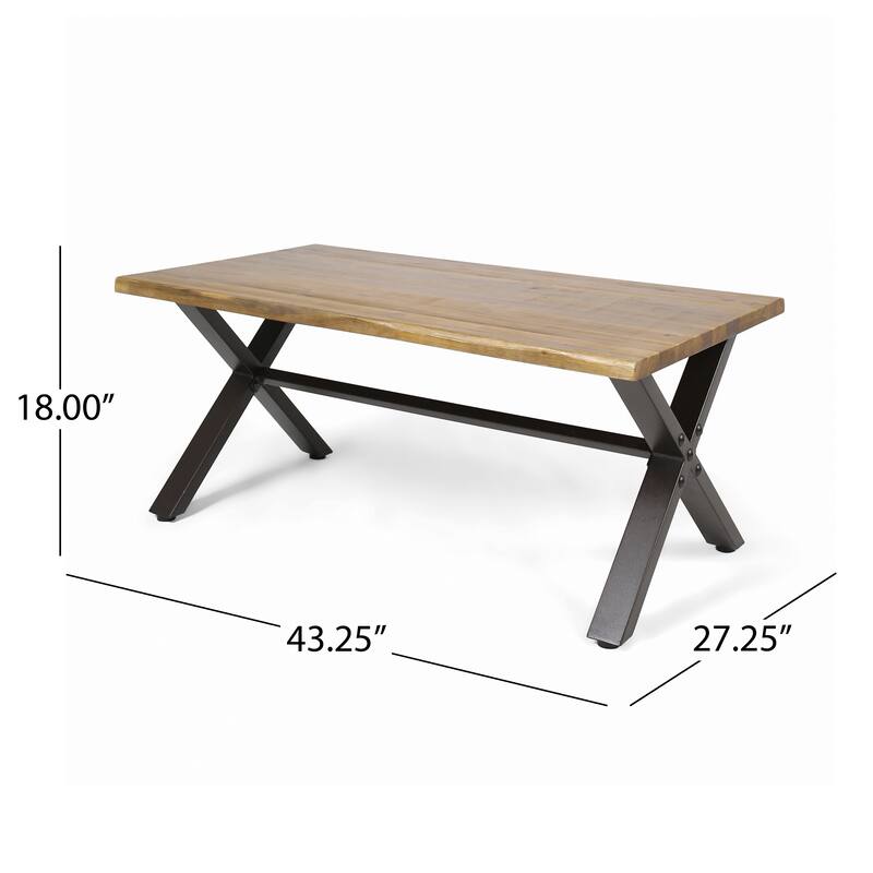 Sanibel Outdoor Acacia Wood Coffee Table by Christopher Knight Home