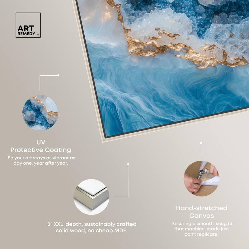 Molten Topaz I Canvas by Art Remedy