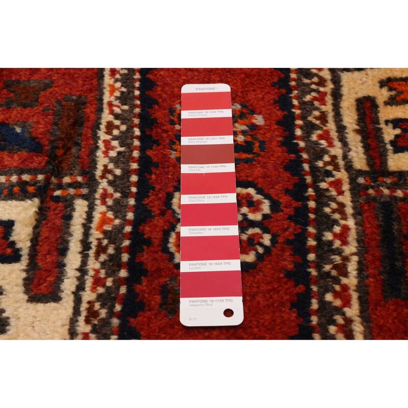 ECARPETGALLERY Hand-knotted Melis Vintage Red Wool Rug - 4'3 x 13'0