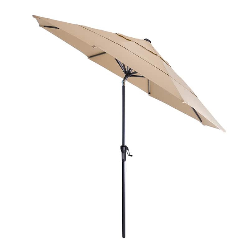 13 x 10ft Outdoor Patio Cantilever Offset Umbrella with Base