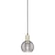 Option Black Antique Brass / Light Smoke Deco Swirl