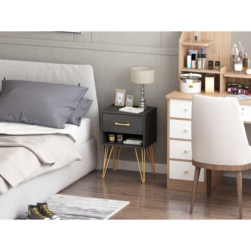 1-drawer Modern Nightstand