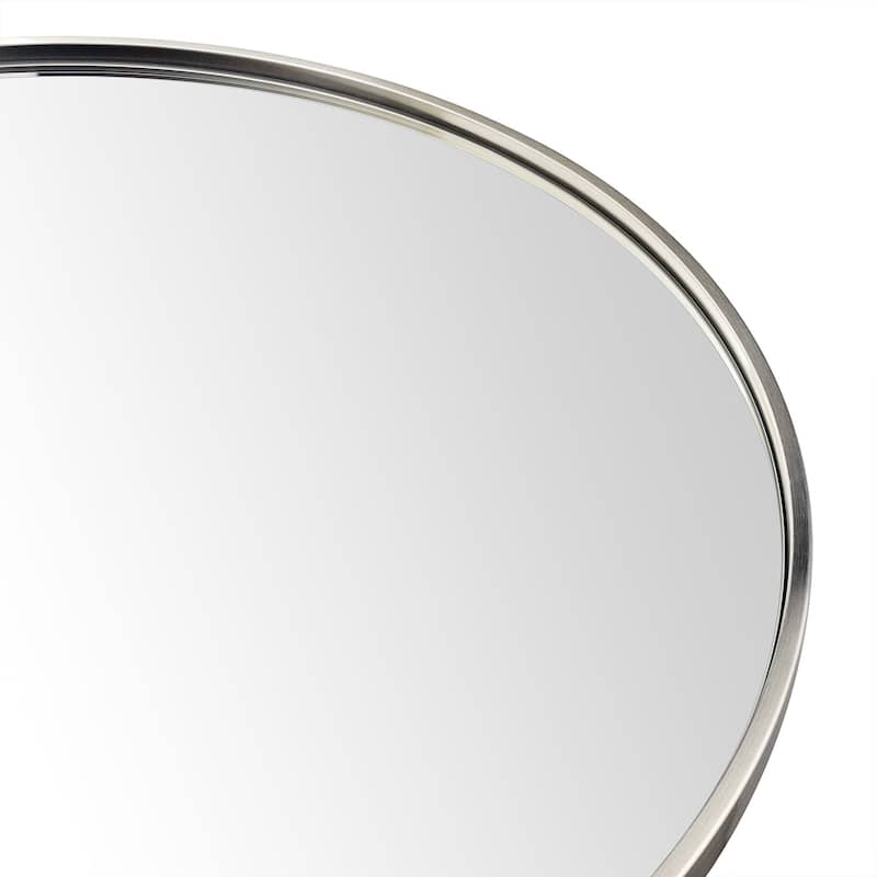 TEHOME Korra Round Wall Mirrors 30 and 36 Inch Metal Frame Options for Bathroom Bedroom & Entryway