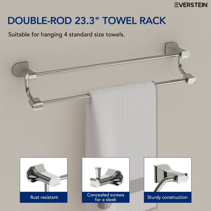 4-Piece Bathroom Hardware Set Bathroom Accessory Set