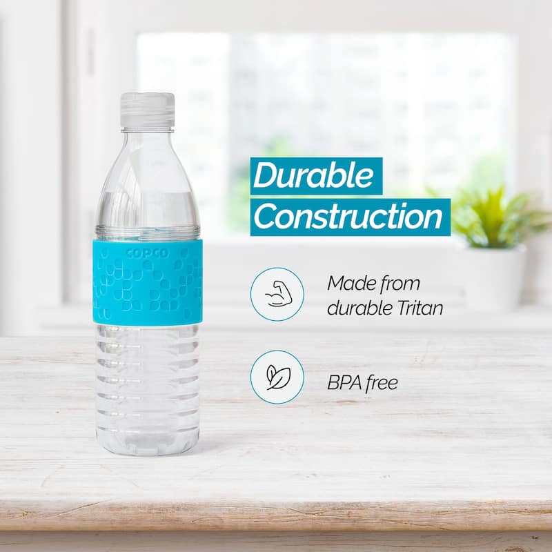 Copco Hydra Reusable Tritan Water Bottle with Spill Resistant Lid