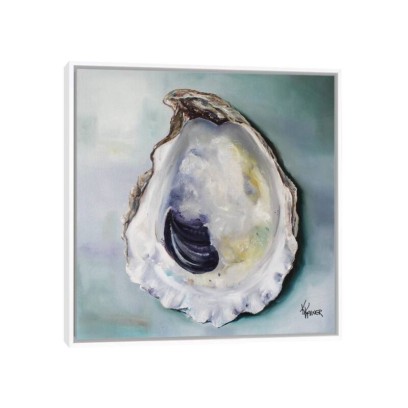 iCanvas "Virginia Oyster Shell" by Kristine Kainer Framed Canvas Print - White - 12x12