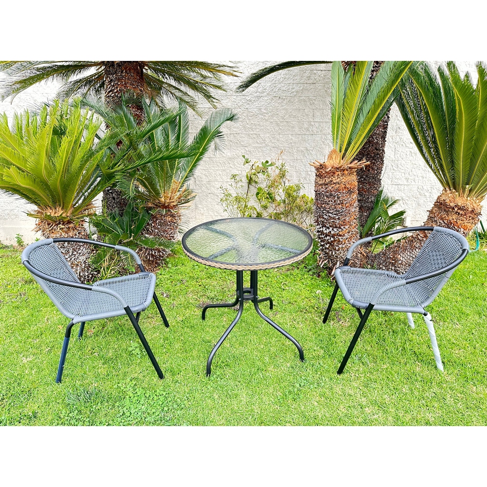 Morrisons rattan bistro set shop
