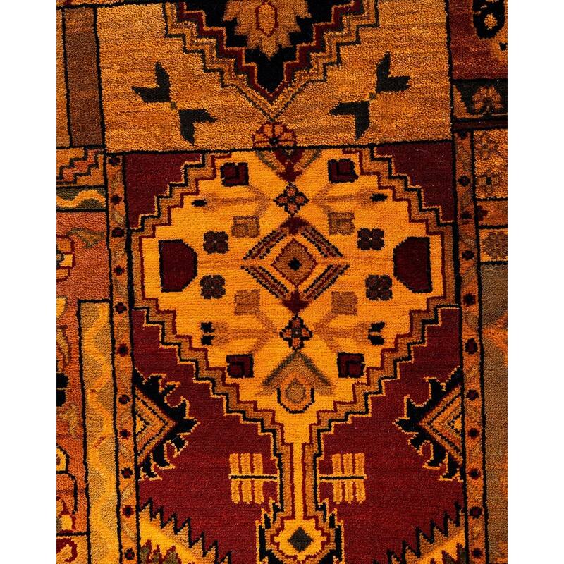 Vibrance One-of-a-Kind Hand-Knotted Area Rug - Orange, 8' 10" x 12' 0" - 8' 10" x 12' 0"
