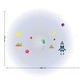 preview thumbnail 5 of 4, Walplus Fairy Light Speed Space Travelling Galaxy Planet Wall Sticker