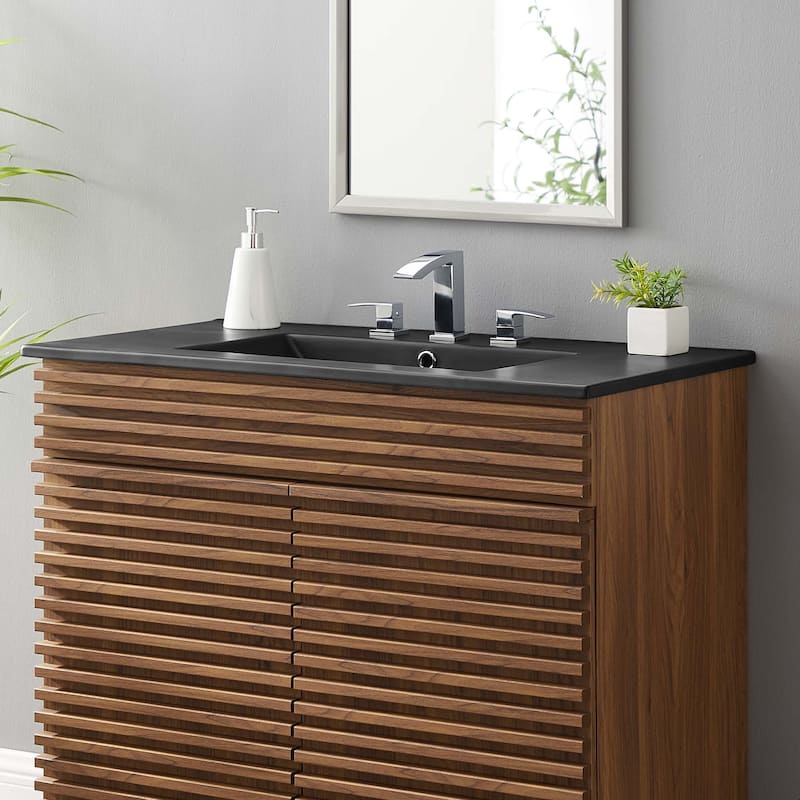 Cayman 36" Bathroom Sink - Black
