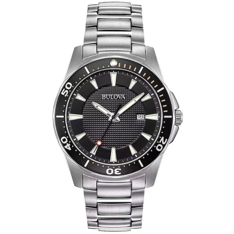 Bulova Men's Classic Sport Black Dial Watch - 98B328 - 6 (36)