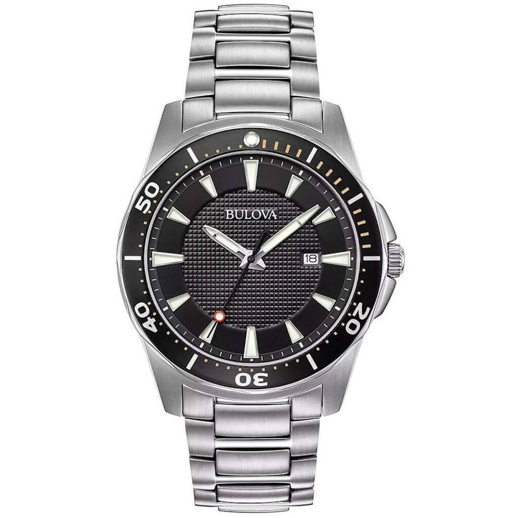 Bulova Men's Classic Sport Black Dial Watch - 98B328 - 6 (36)