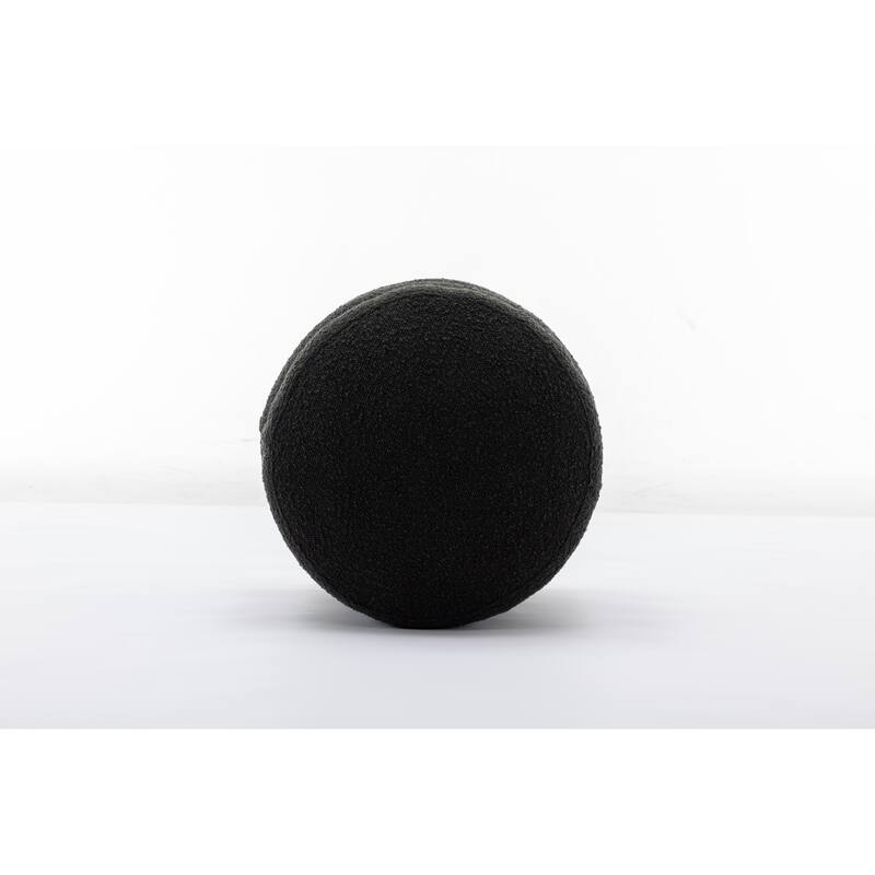 Velvet Round Footrest Ottoman