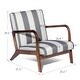 preview thumbnail 3 of 9, Mid-Century Modern Accent Chair,Leathaire Upholstered Farmhouse Armchair