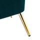 preview thumbnail 61 of 141, Eusebio Tufted Velvet Accent Chair with Wingback, Arms, and Metal Gold Legs for Living Room or Bedroom by HULALA HOME