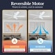 preview thumbnail 10 of 30, Copper Grove Mills 52-inch Modern White LED Ceiling Fan with Remote