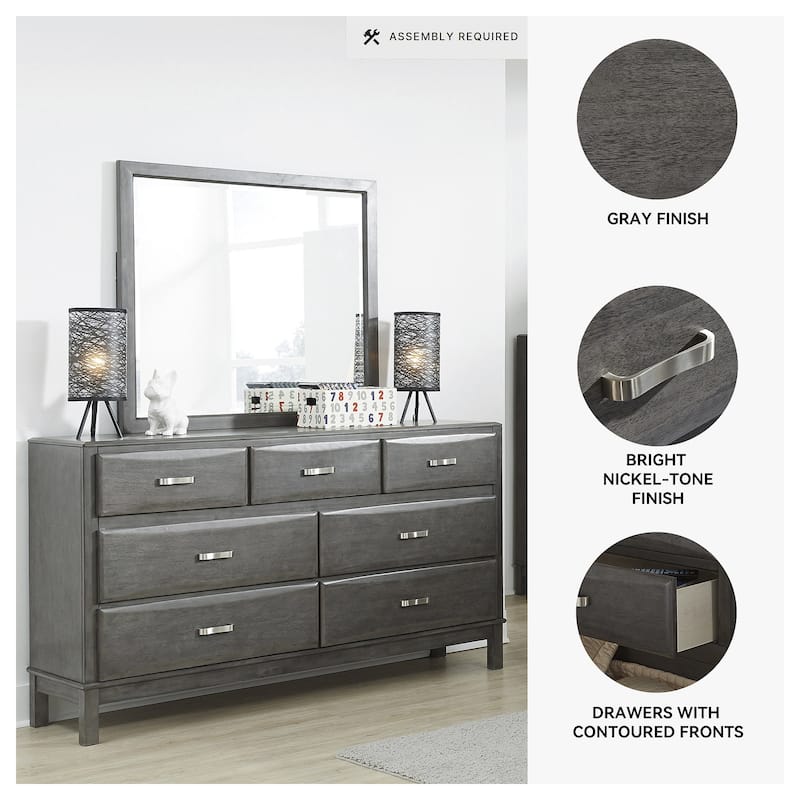 Signature Design By Ashley Caitbrook Weathered Gray 7-Drawer Dresser