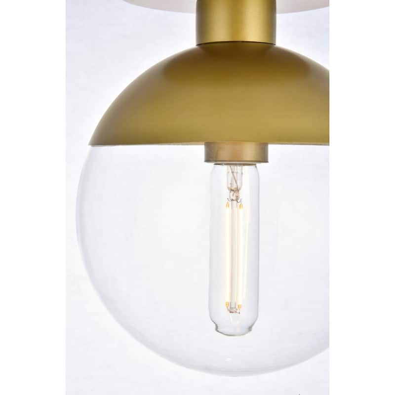 Clear Glass 1-light Flush Mount