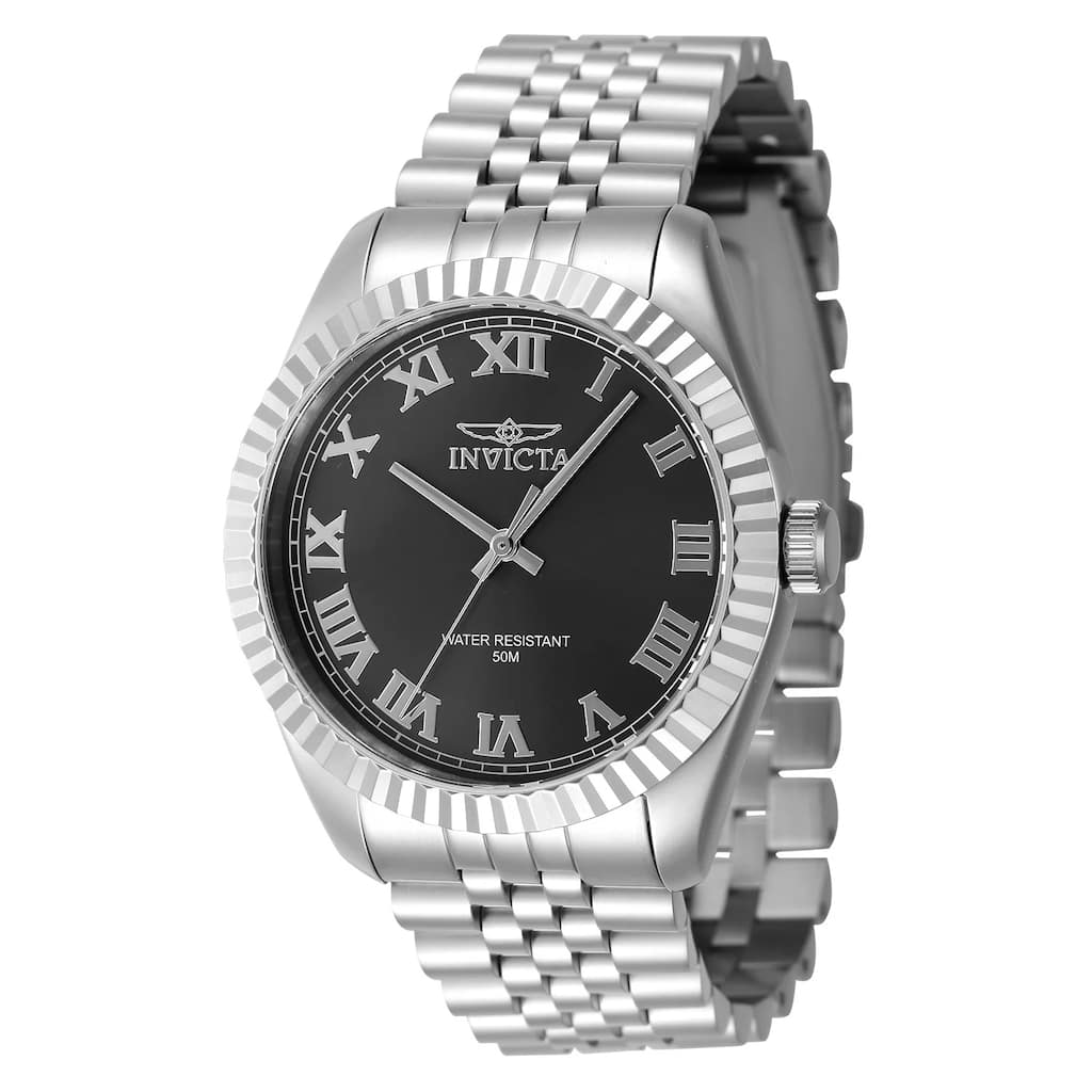 Invicta Men's 47396 Specialty Quartz 3 Hand Black Dial Watch