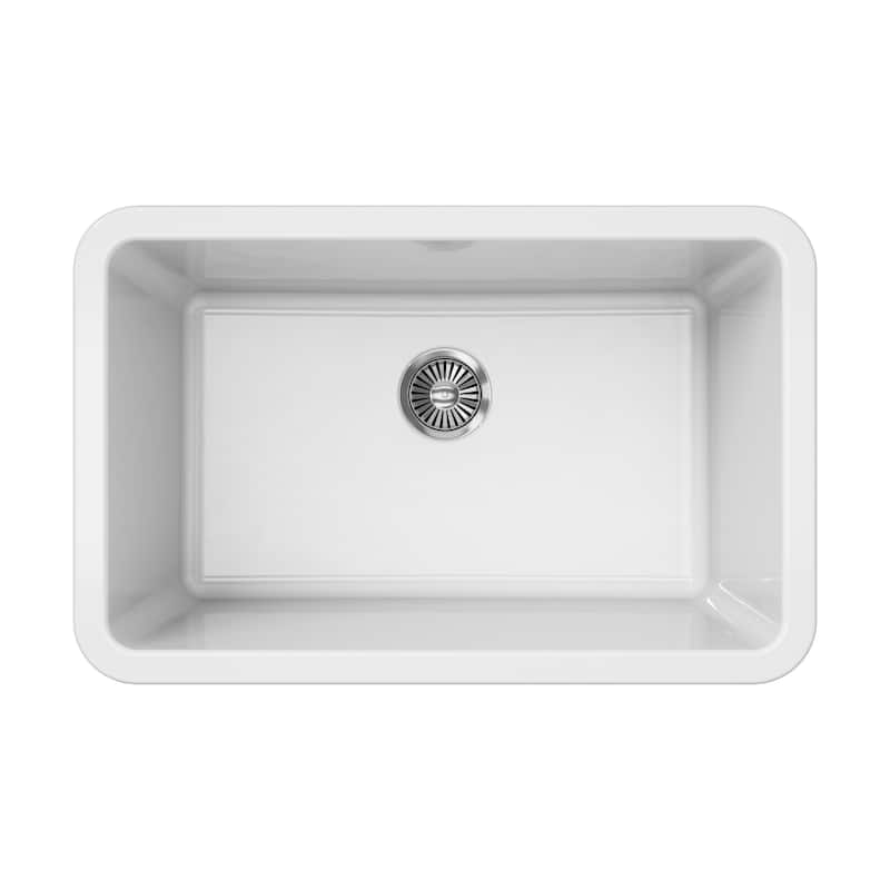 LaToscana Single Bowl Dual Mount Fireclay Sink