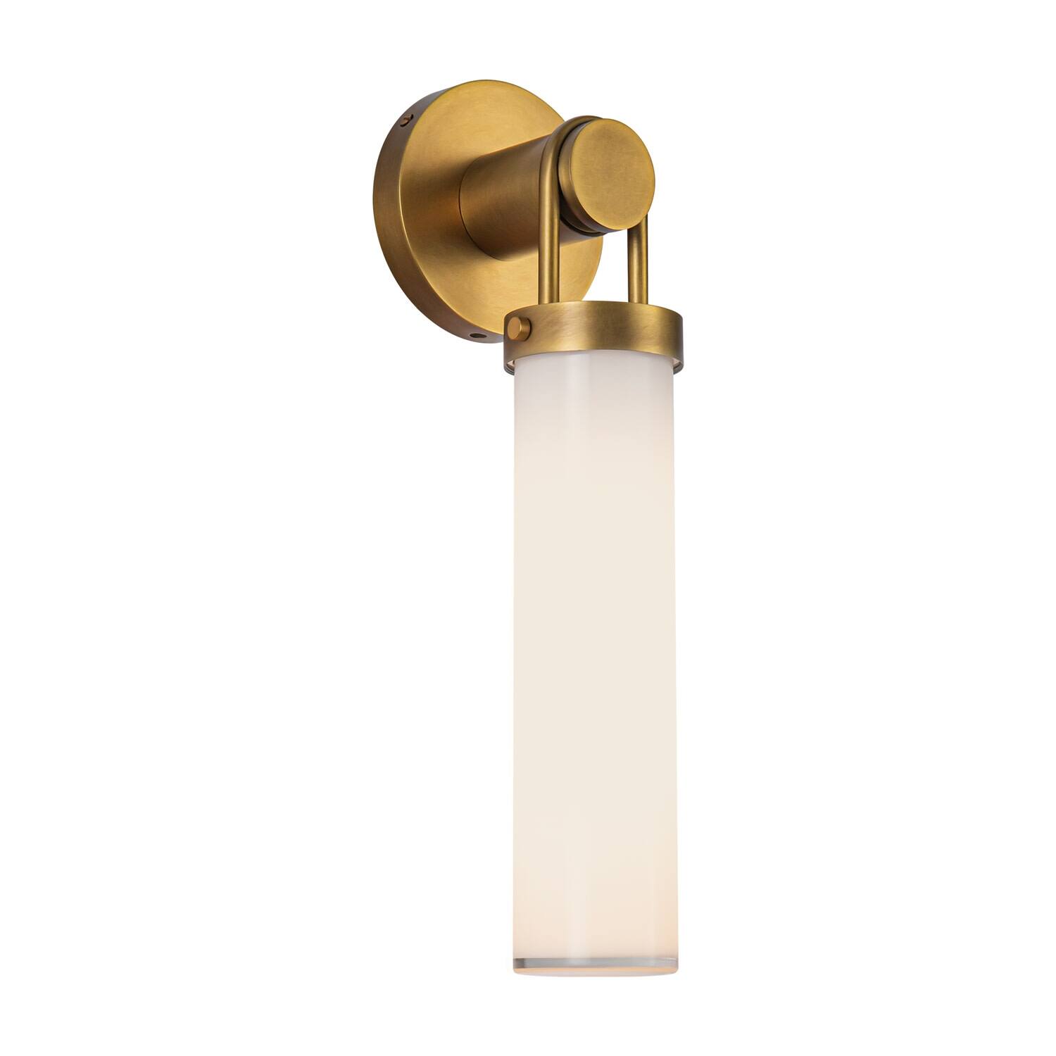 Option Vintage Brass / Glossy Opal Glass