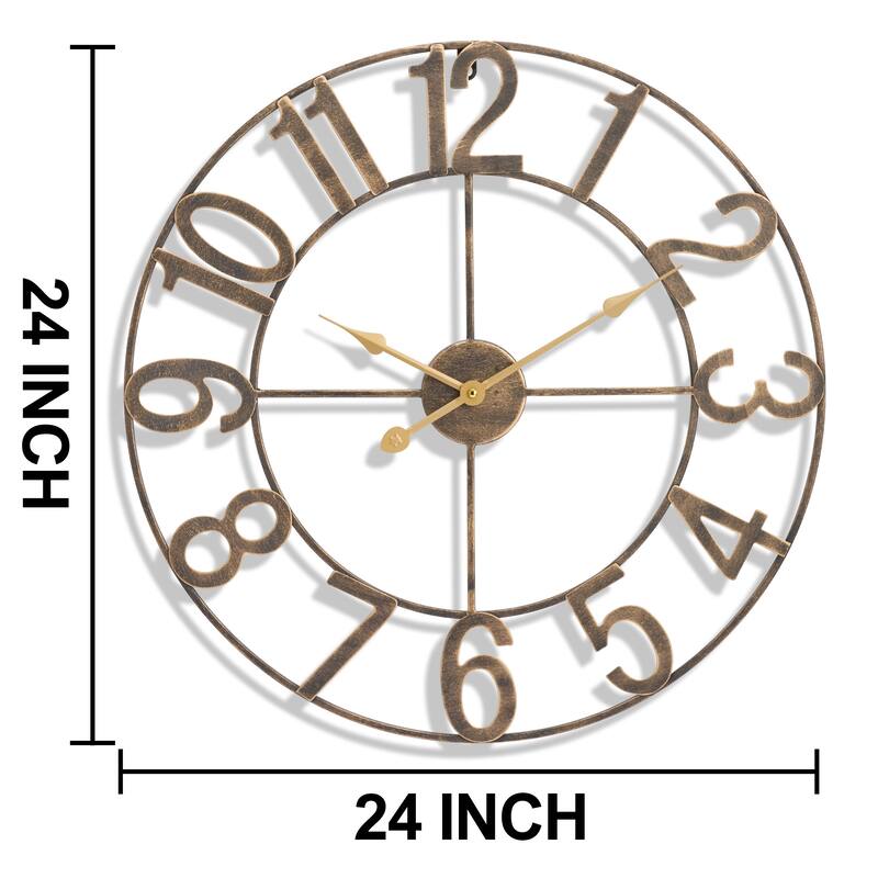 Sorbus 24" Oversized Wall Clock (Numeral)