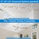 preview thumbnail 46 of 51, 60 Inch Solid Wood Ceiling Fan with Light and Remote, Reverse Functions, Integrated Light Optional