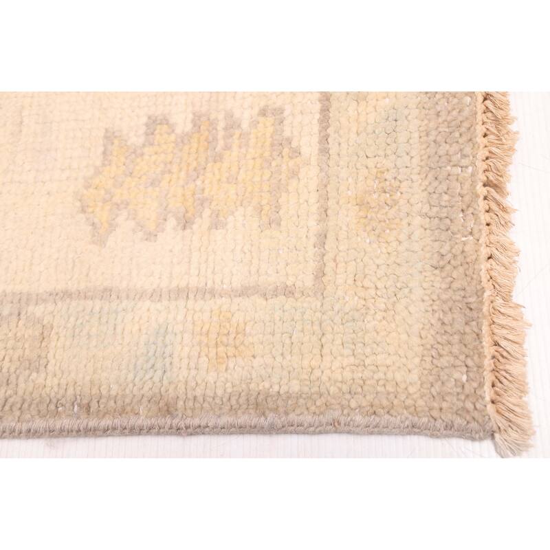 ECARPETGALLERY Hand-knotted Modern Oushak Grey Wool Rug - 8'8 x 12'0