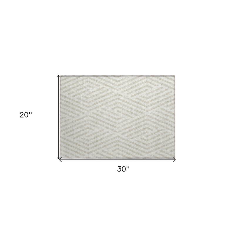 Gaso Stylish Geometric Weather Resistant Timeless Fusion Outdoor Rug