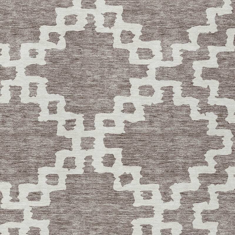 HomeRoots Geometric Transitional Rectangle Outdoor Rug
