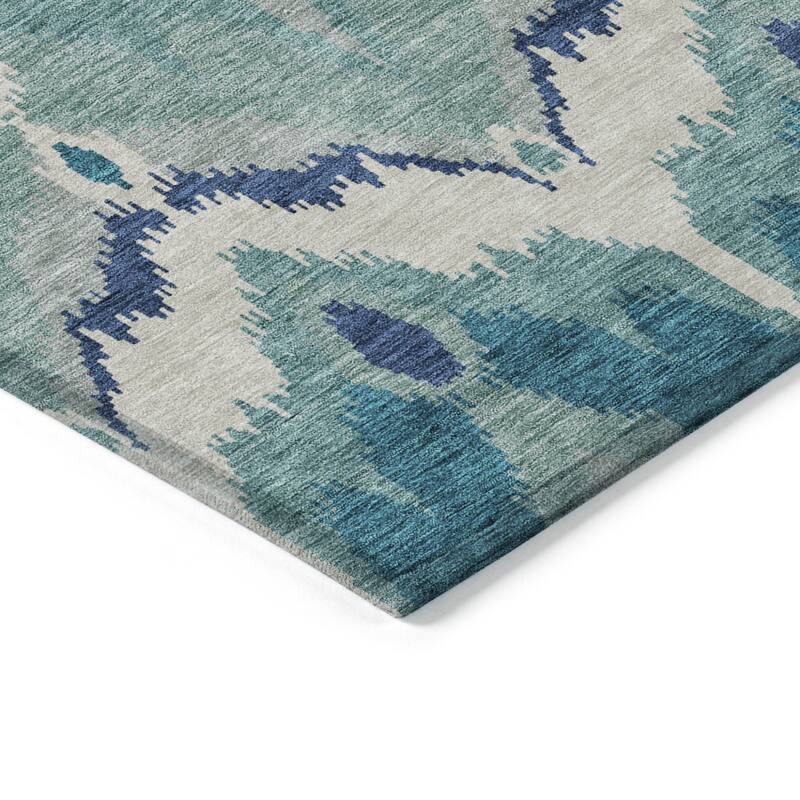 HomeRoots Ikat Transitional Rectangle Outdoor Rug