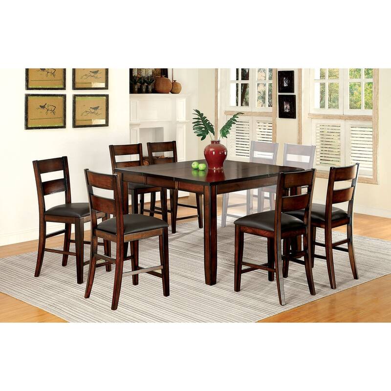 Counter Height Dining Set in Dark Cherry