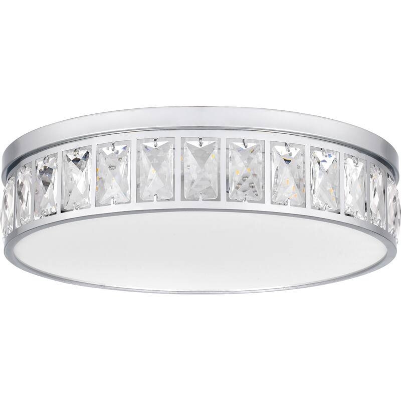 Gibson Integrated LED Polished Chrome Flush Mount Light