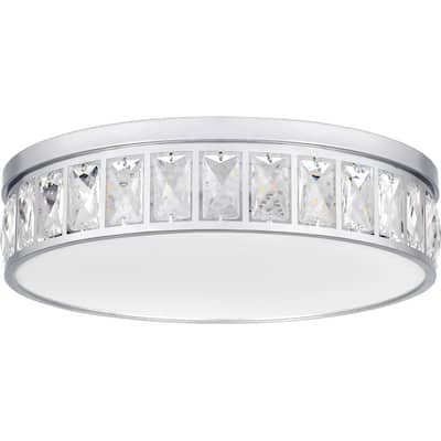 Gibson Integrated LED Polished Chrome Flush Mount Light