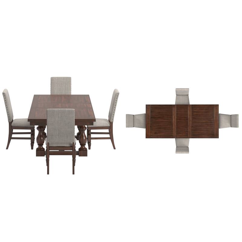 Lubeck 75.5-95.5" Extending Dining Set