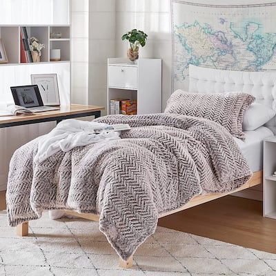 Cozy Peaks® - Coma Inducer® Oversized Comforter Set - Chevron Frosted Sierra