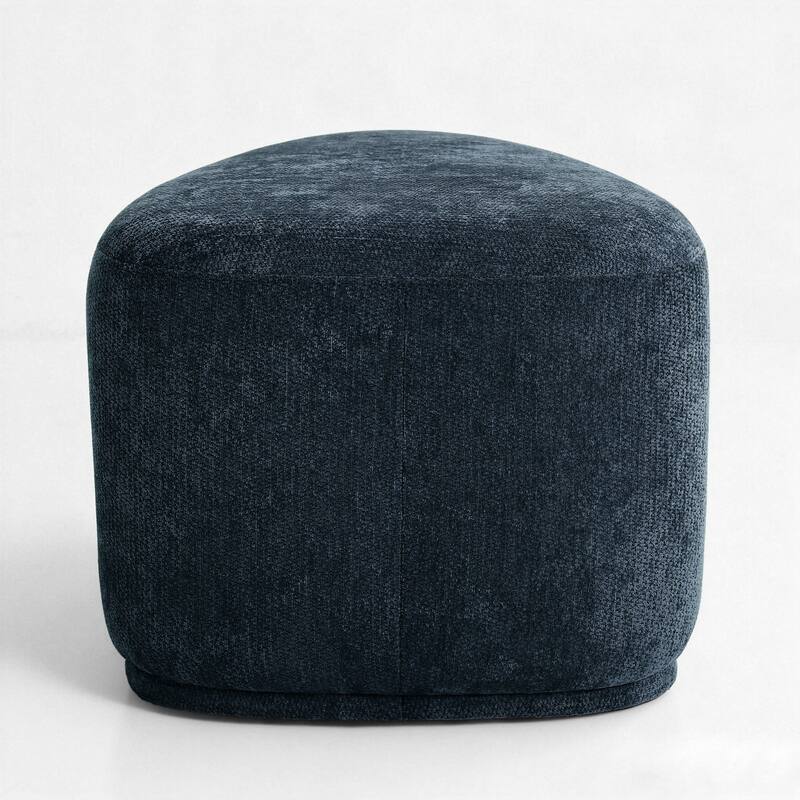 Leon 26" & 43" W Chenille Triangle Cocktail Ottoman Set