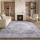 preview thumbnail 1 of 18, SAFAVIEH Tucson Machine Washable Slip Resistant Korneliya Oriental Medallion Rug - Light Grey/Rust - 5' x 8'