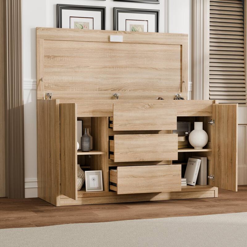 Study Confidential Office File Cabinet,NFC Card Lock, Hidden Storage Compartment