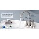 preview thumbnail 23 of 27, 4 Inch Centerset Bathroom Sink Faucet Dual Handle Bathroom Faucet with 360°Swivel Spout Vanity Tap with Pop Up Drain