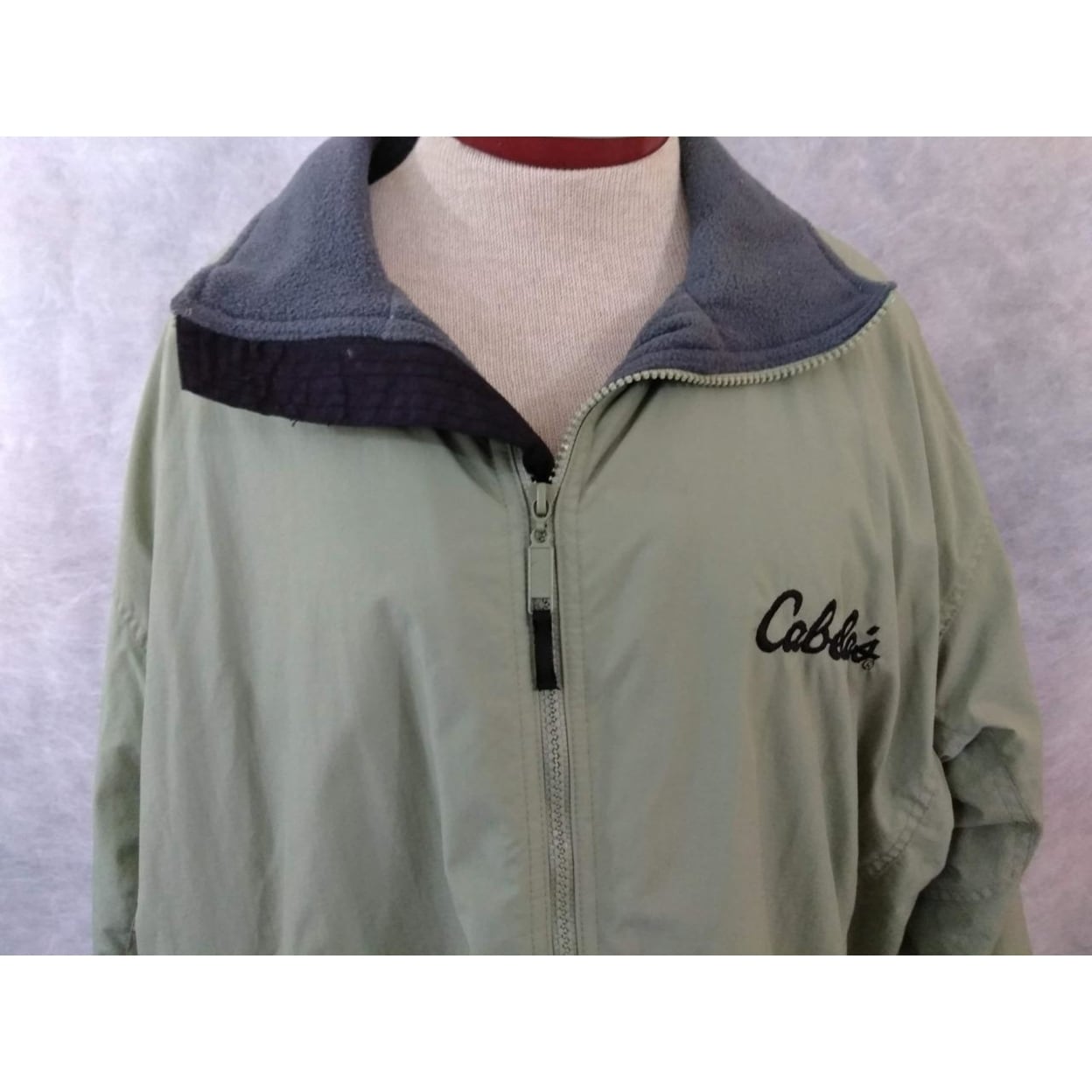 Shop Cabela S Mens Destination Fleece Coat Jacket Size L Light Green Lined Overstock 23030969